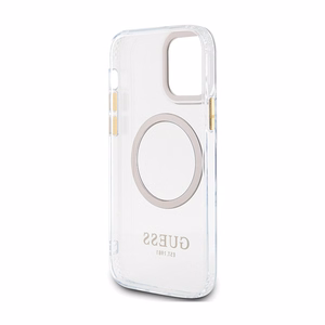 Guess GUHMP12MHTRMD Metal Outline ümbris seadmele iPhone 12 / 12 Pro 6.1", MagSafe'iga, kuldne
