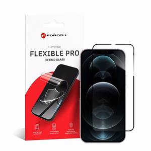 Гибридное стекло для iPhone XS Max / 11 Pro Max Forcell Flexible 5D чёрный
