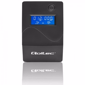 Qoltec Monolith katkematu toiteallikas (UPS) topeltkonversioon (Online) 0.45 kVA 240 W 2 AC pistikupesa