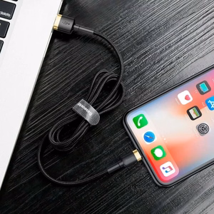 USB Kaabel Baseus Cafule must / kuldne Lightning 100cm