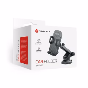 Car phone hoidja Forcell F-Grip Carbon Bracket mounting arm windshield / dashboard must