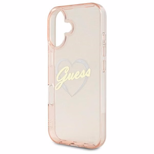 Guess IML Heart iPhone 16 Ümbris - roosa