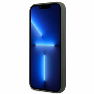 Guess GUHMP13XSPLA iPhone 13 Pro Max 6.7" roheline/khaki hard ümbris Silicone Logo Plate MagSafe