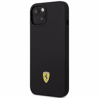 Ferrari FEHCP14MSIBBK iPhone 14 Plus 6.7" must/must hardcase Silicone Metal Logo
