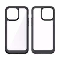Reinforced ümbris with flexible frame jaoks iPhone 15 Pro Outer Space - sinine