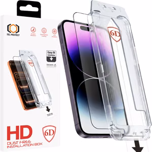 Tel Protect Dust-Free Easy Fit Full Glue 6D закаленное стекло для Iphone 14 Pro черное