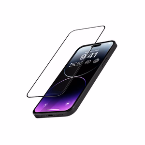 Crong Anti-Bacterial 3D Armor Glass 9H kogu ekraani kattev karastatud kaitseklaas iPhone 14 Pro Max jaoks koos paigaldusraamiga