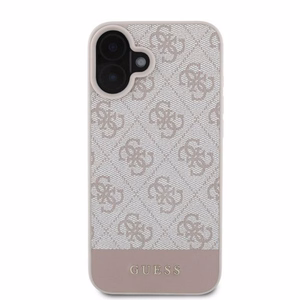 Guess 4G Bottom Stripe iPhone 16 Ümbris - Roosa