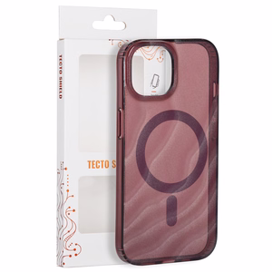 Tecto Shield Desert Mag ümbris mudelile iPhone 15 6,1", mahagonivärvi