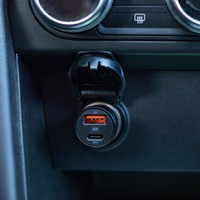 Maxlife MXCC-04 PD QC autolaadija 1x USB-C 1x USB 20W must + USB-C - Lightning kaabel 27W