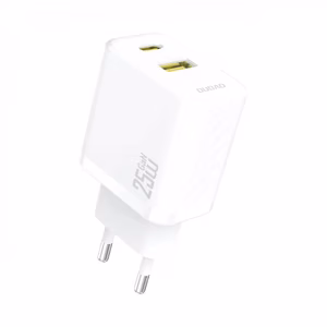 Laadija Dudao GaN A26T valge 25W (PD / QC3.0)