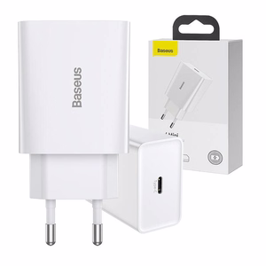 Быстрое зарядное устройство Baseus Speed Mini, USB-C, PD, 3A, 20W (белый)