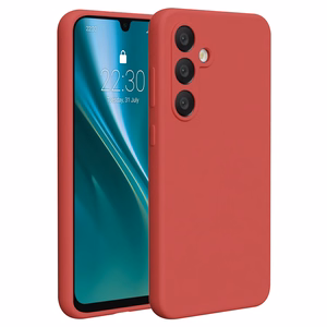 Etteri silikoonümbris Samsung Galaxy A36 5G, vaarikapunane