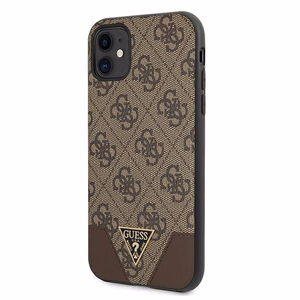 Guess 4G Triangle Collection ümbris jaoks iPhone 11 6.1" / Xr 6.1" - brown
