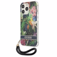 Guess GUHCP13LHFLSB iPhone 13 Pro / 13 6.1" sinine/sinine kõvakaaneline lillerihm