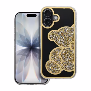 TEDDY BEAR Ümbris jaoks IPHONE 17 kuldne