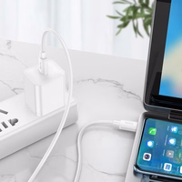 Kaabel USB C to USB C Hoco PD 6A 100W 1 m X96 valge