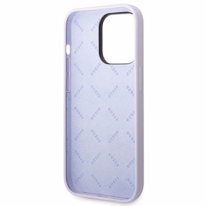 Guess GUHCP14LSLSMU iPhone 14 Pro 6.1" lilla/lilla hard ümbris Silicone Vintage kuldne Logo