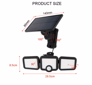 Forever Light Solar LED Lamp SUNARI FLS-04 108*SMD PIR 10W 800lm 6000K 2400mAh Li-Ion Forever Light