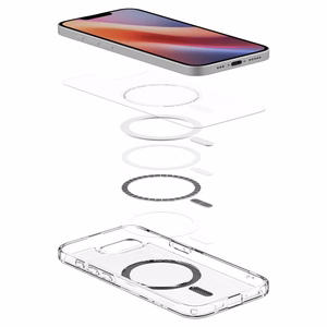 Spigen Ultra Hybrid MagSafe iPhone 16e Carbon Fiber Ümbris - Clear
