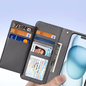 Dux Ducis Lawa Leather Ümbris jaoks iPhone 15 - Hall