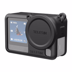 Telesin silikoonist kaitsekest DJI Osmo Action 6 (must)