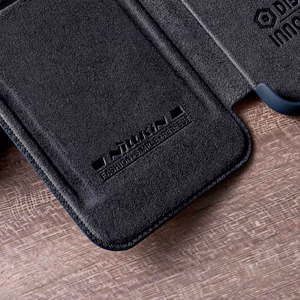 Nillkin Qin кожаный чехол-книжка для Samsung Galaxy A73 коричневый