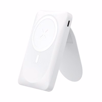 Powerbank compatible with MagSafe Forcell F-Energy MagStand F10K2 QC3.0 PD 5A 20W 10000 mAh valge