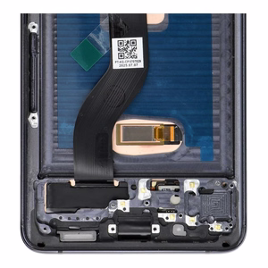SAMSUNG S20 Plus must SOFT OLED LCD-ekraan raamiga