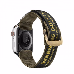 Rihm Dux Ducis Outdoor Apple Watch 42mm/44mm/45mm kollane / roheline