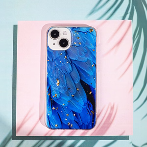 Kuldne Glam ümbris jaoks Samsung Galaxy A35 5G sinine
