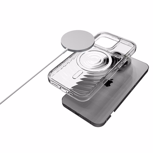 STM Reawaken Ripple MagSafe ümbris seadmele iPhone 15 Pro Max, läbipaistev