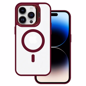 Tel Protect Kickstand Magsafe Ümbris jaoks Iphone 13 Pro Max burgundia