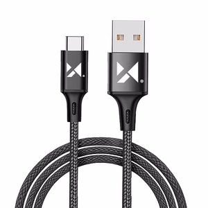 Кабель USB Wozinsky "WUC-C2B" чёрный Type-C 200 см