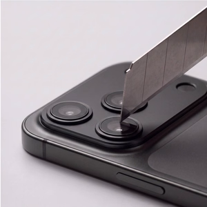 Must Tech-Protect CamFull Fit+ alumiiniumist ja karastatud klaasist kaameramooduli kaitse Apple iPhone 18 Pro telefonile