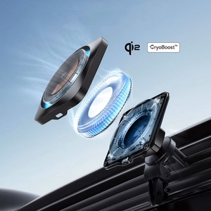 ESR HALOLOCK CRYOBOOST MAGNETILINE MAGSAFE ARMATUURLAUA JA VENTILATSIOONI AUTOHOIDJA JUHTMEVABA LAADIJA QI2 15W FROSTED ONYX