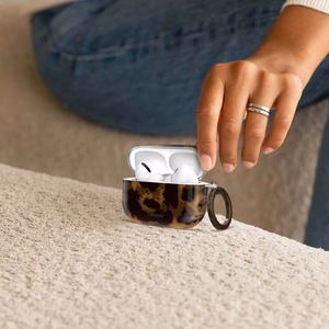 Tech-Protect Lamano ümbris jaoks AirPods Pro 3 - must and brown