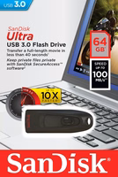 SanDisk pendrive 64GB USB 3.0 Cruzer Ultra