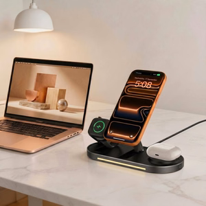 Tech-Protect A51 MagSafe 3-in-1 25W QI2.2 беспроводное зарядное устройство - черный