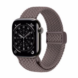 Crong Wave Band punutud Apple Watch rihm, 44/45/46/49 mm, pruun