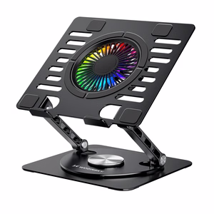 Wozinsky WDCX-X16-AS CoolBase RGB 360° Jahutusalus Sülearvutile ja Tahvelarvutile - Must