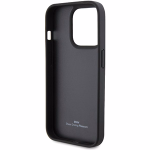 BMW Leather Quilted чехол для iPhone 15 Pro Max - чёрный