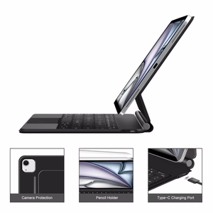 Чехол Tech-Protect Smartcase Magnetic с клавиатурой для iPad Pro 12.9” (2020/2021/2022) / 13” (2024/2025/2026) - чёрный
