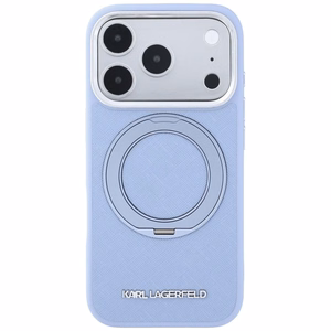 Helesinine KARL LAGERFELD ümbris IPHONE 18 Pro/17 Pro (Saffiano Classic Logo) jaoks, ühildub MagSafe'iga