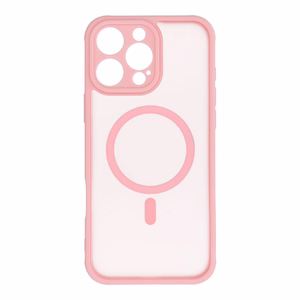 FULL MATTE MAG COVER Ümbris compatible with MagSafe jaoks IPHONE 16 Pro Max jasny różowy