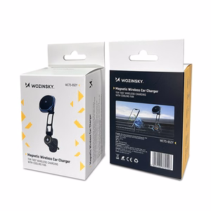 Wozinsky WCT5-6S2Y Car Holder with Qi/MagSafe 15W Wireless Charger and Air Vent Fan - Black