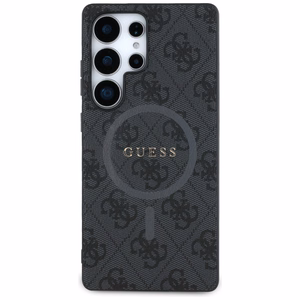 Guess Leather 4G Colored Ring Classic Logo MagSafe Ümbris Samsung Galaxy S25 Ultra must