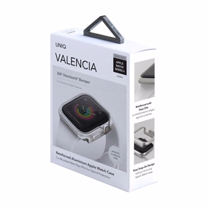 Чехол Uniq Valencia для Apple Watch 4 / 5 / 6 / SE 40 мм - серебристый