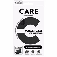 CARE by PanzerGlass Feature Wallet Kickstand Ümbris jaoks Samsung Galaxy S25+ - Must