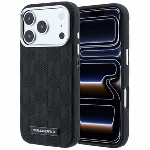 KARL LAGERFELD ümbris mudelile IPHONE 18 Pro Max/17 Pro Max ühildub MagSafe'iga (Mono Resin Logo) (värv: must)